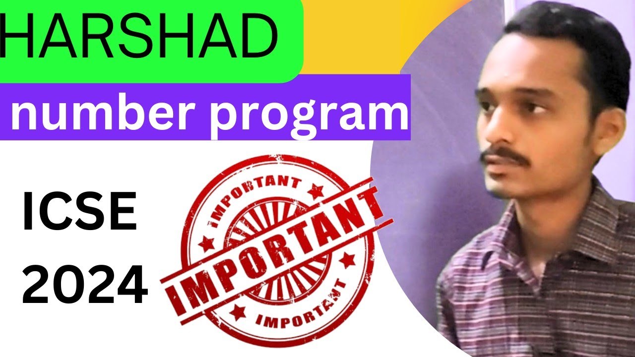 program to check entered number is harshad number or not | computer ...