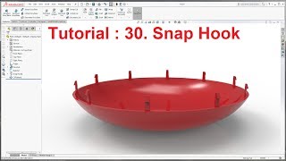 What's New in SOLIDWORKS 2017 Tutorial : Snap Hook | SOLIDWORKS 2018