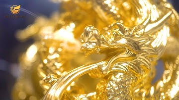 Tượng Rồng Dát Vàng 24K