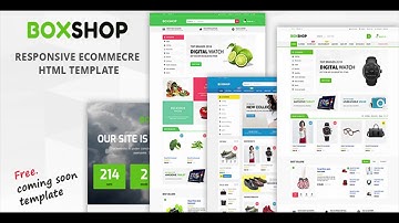 Boxshop - Responsive Ecommerce HTML5 Template | Themeforest Website Templates and Themes