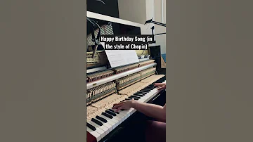 Happy Birthday Chopin (in the style of Chopin) #piano #chopin #shorts