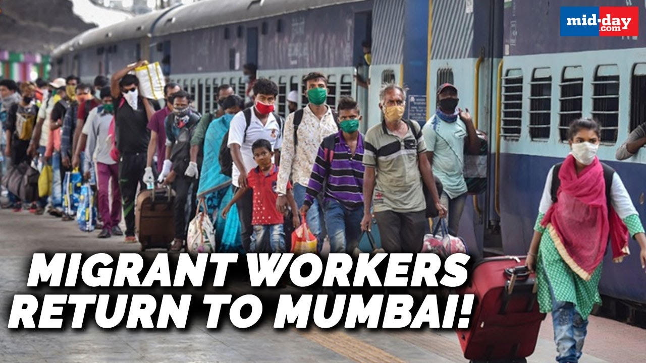 Migrant workers return to Mumbai | News Updates - YouTube