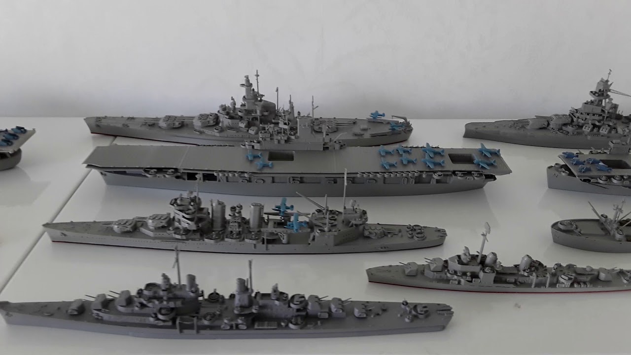 1/700 scale model collection - YouTube