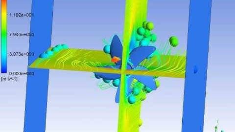 Flow through Fan using ANSYS " FLUENT - CFX "