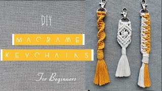 Macrame Keychain for Beginners | Macrame Tutorial Step by Step