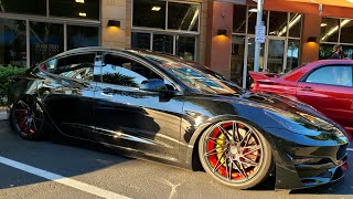 SLAMMED Tesla Model 3 - Atkins Cars