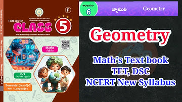 5th Class Maths textbook Geometry | 5th class maths textbook 6th Chapter | Ap tet | Ap dsc geometry 
