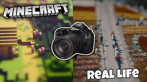 The Tilt-Shift Effect In Minecraft