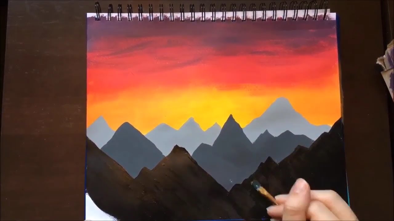 How to Paint a Waterfall with Acrylic Paint for Beginners - Makoccino