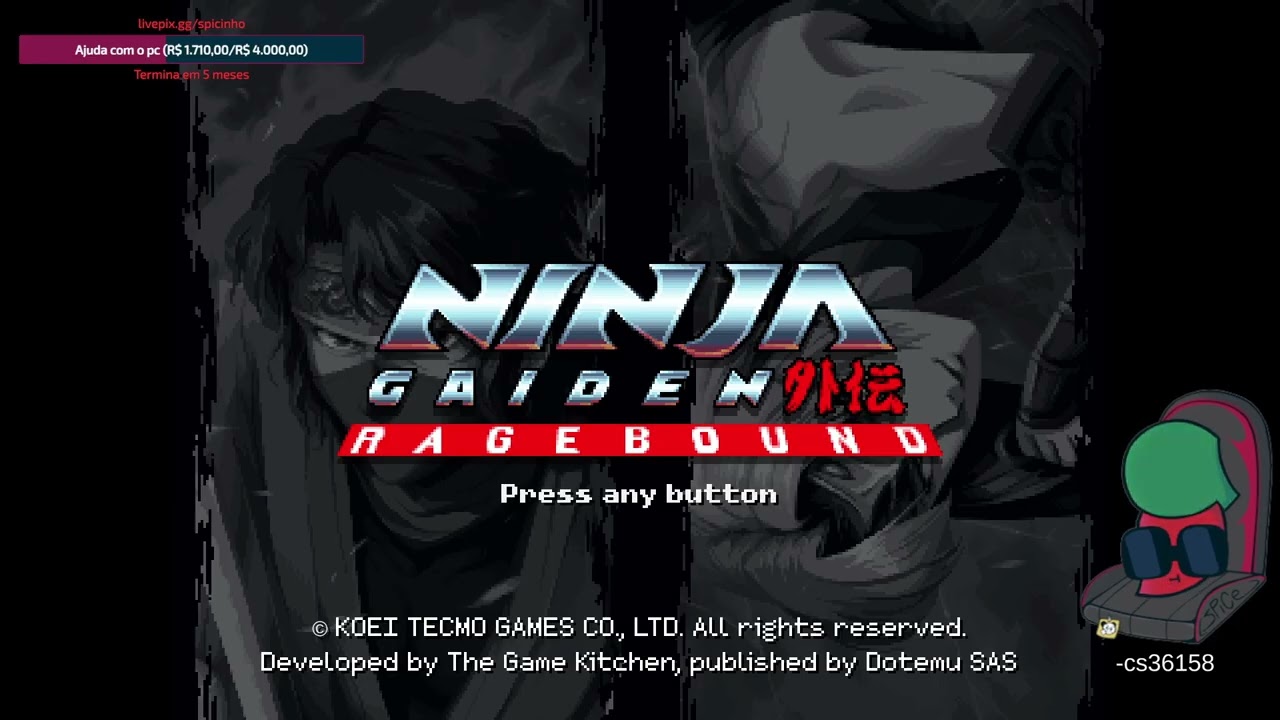SPICINHO jogando NINJA GAIDEN: Ragebound e Fortnite (06/08/2025)