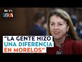 Margarita González dice que en Morelos la gente la identifica por ser cercana a la política de AMLO