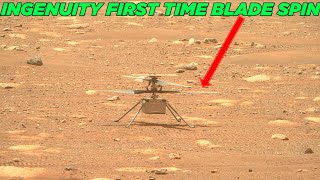 Ingenuity mars helicopter Begins to Spin Its Blades | Perseverance mission