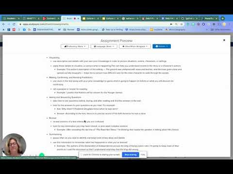StudySync  Reading Strategies
