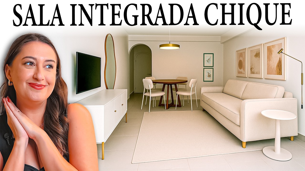 DECOREI ESSA SALA DE ESTAR E JANTAR CHIQUE
