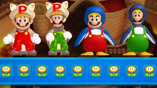 New Super Mario Bros. U Deluxe Final Boss – 2 Players Walkthrough Co-Op