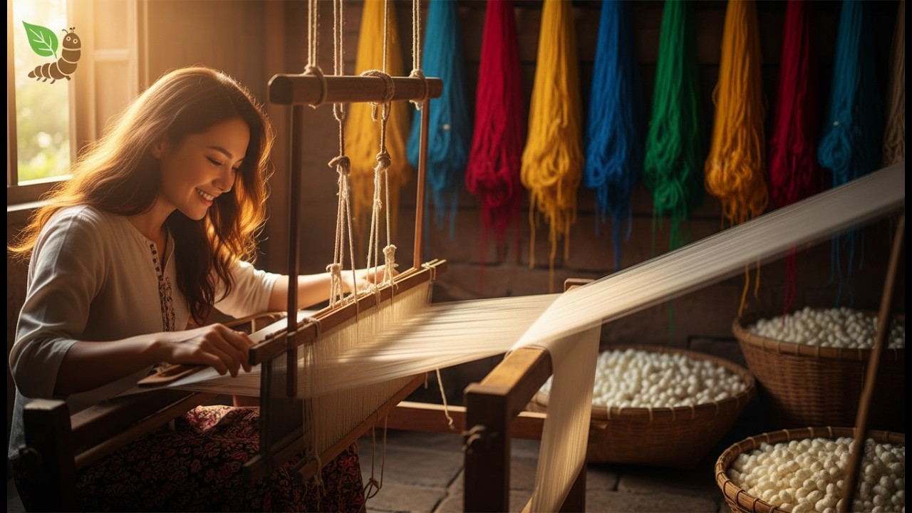 Đỉnh Cao Của Nghề Dệt Lụa Tơ Tằm (Toàn bộ quy trình)