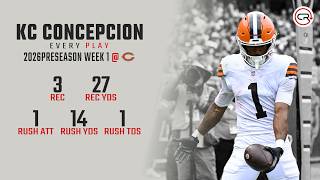 KC Concepcion Preseason Week 1 Highlights | Every Target, Catch, and Run vs Chicago Bears