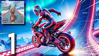 Bike Race Racing Game - Gameplay Walkthrough Part 1 - Motorbike Race & Stunts Game (Android & iOS) screenshot 3