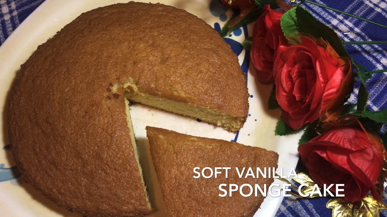 Easy Vanilla Sponge Cake Without Oven Recipe,How To Make Basic Sponge