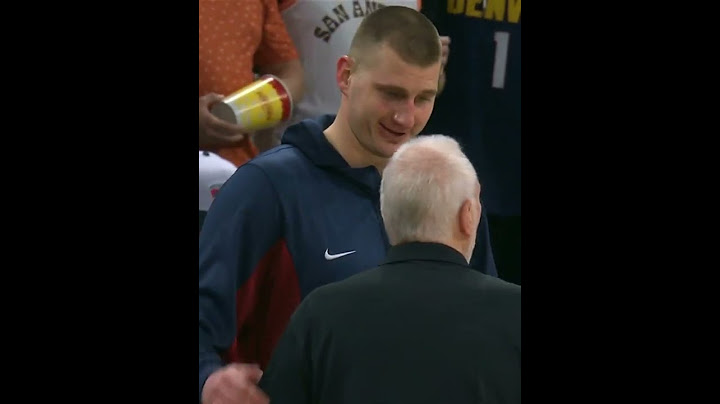 This interaction between Nikola Jokic & Gregg Popovich 🤝