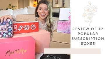 Unboxing and Comparing A TON of Popular Subscription Boxes! | Be Kind by Ellen | Box of Style & More