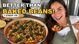 Tin Of Cannellini Beans = BETTER Than Baked Beans! Cheap Sicilian One-Pan Dinner (Vegan)