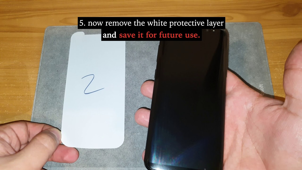 How to apply a thick TPU Screen Protector to a smartphone YouTube