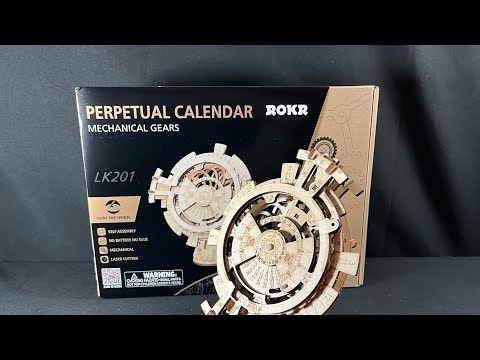 ROKR Perpetual Calendar Unboxing and Complete Build