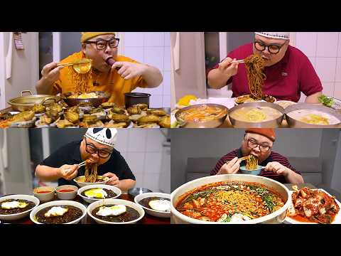 면요리 다 때려넣은 면 몰아보기│ Noodle <strong>dish</strong> Mukbang Eatingshow