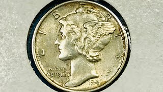 1941 US Mercury Dimes Worth Money