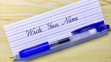 How to write your name in cursive writing | Asmr relax sound wind chime | ฝึกเขียนภาษาอังกฤษ