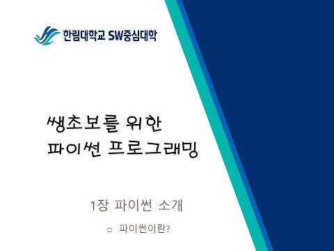 1-1 파이썬이란