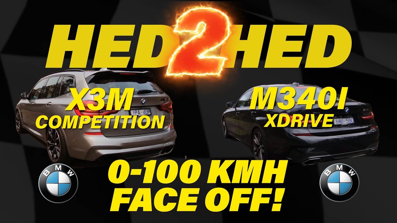 BMW X3M Competition VS BMW M340i xDrive | Under 5s 0-100 Kmh FACE OFF ...