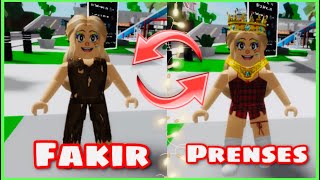 Prensesle Faki̇r İki̇zler Yer Deği̇şti̇rdi̇ Roblox Brookhaven Hi̇kaye
