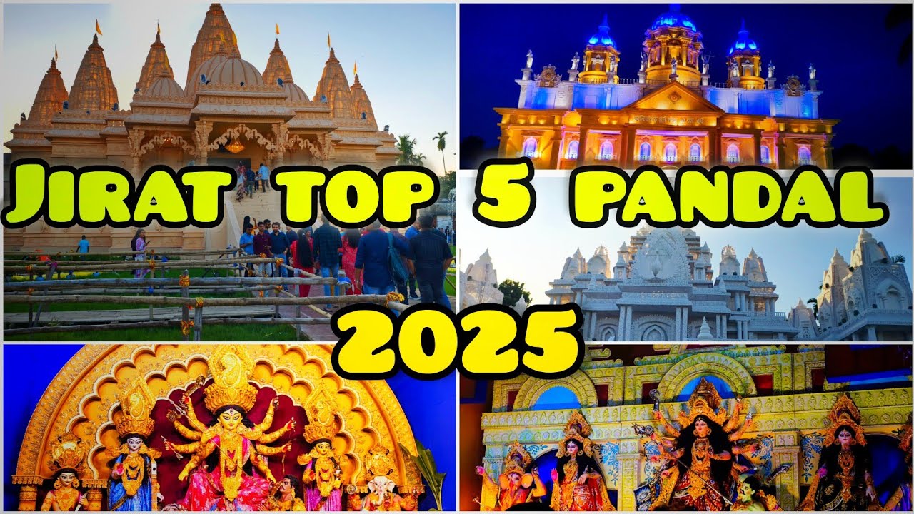 TOP 5 DURGA PUJA PANDAL IN JIRAT 2025 | HOOGLY JIRAT DURGA PUJA 2025 | JIRAT DURGA PUJA 2025