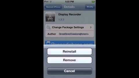 Tutorial On How To Get Display Recorder On Your Ipod And Ho