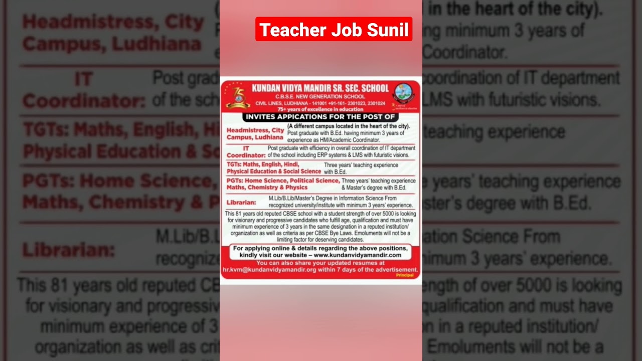 Punjab Teacher Vacancy 2022 | Punjab Teacher Recruitment 2022 | Teacher Vacancy in Punjab  