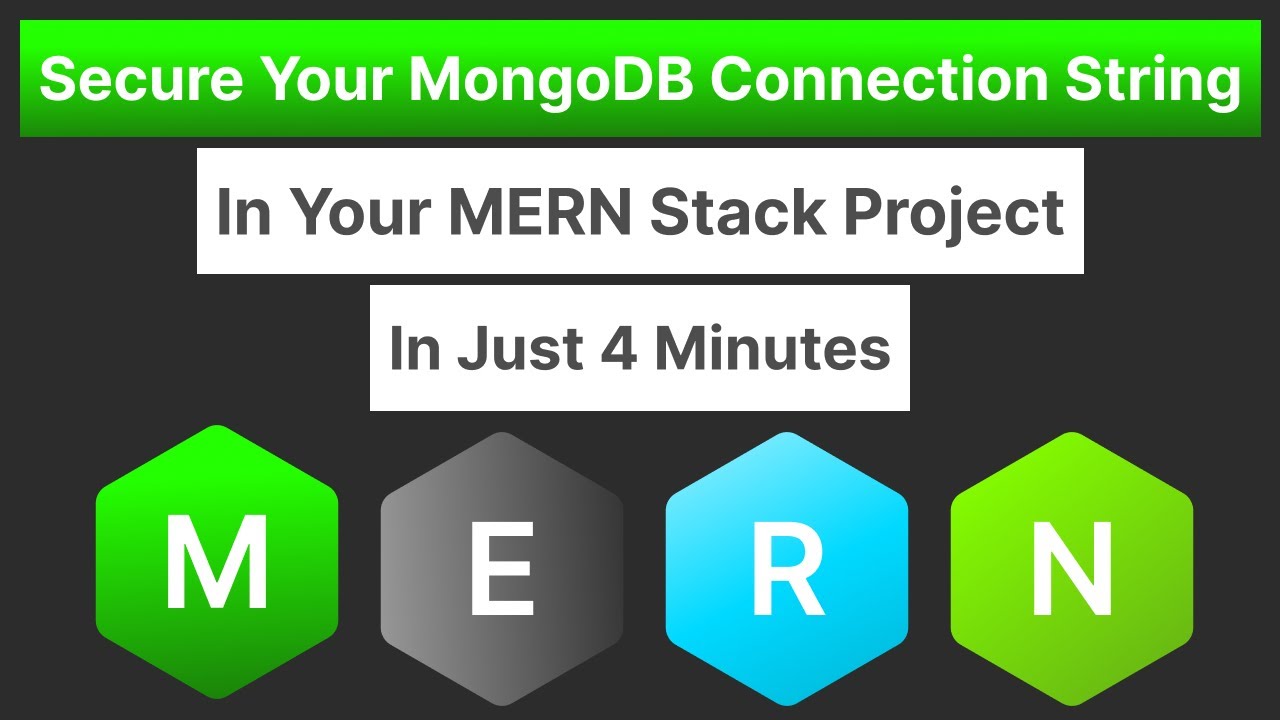 MERN Stack Tutorial: Secure Your MongoDB Connection - YouTube