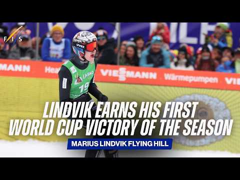 The last day of world cup season Lindvik comes through and earns a world cup win! | FIS Ski Jumping