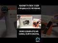 Projetor A12 Vevshao + Xiaomi TV Box 3 GER   Teste de IMAGEM e GAMES no Canal Curta Digital!