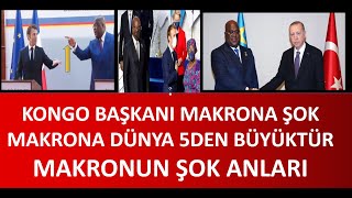 Makrona Kongo Li̇deri̇nden Büyük Şok Kongo Li̇şderi̇ni̇n İnti̇kami Makrona Dünya 5 Den Büyüktür