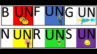 3 letter words that end in UN