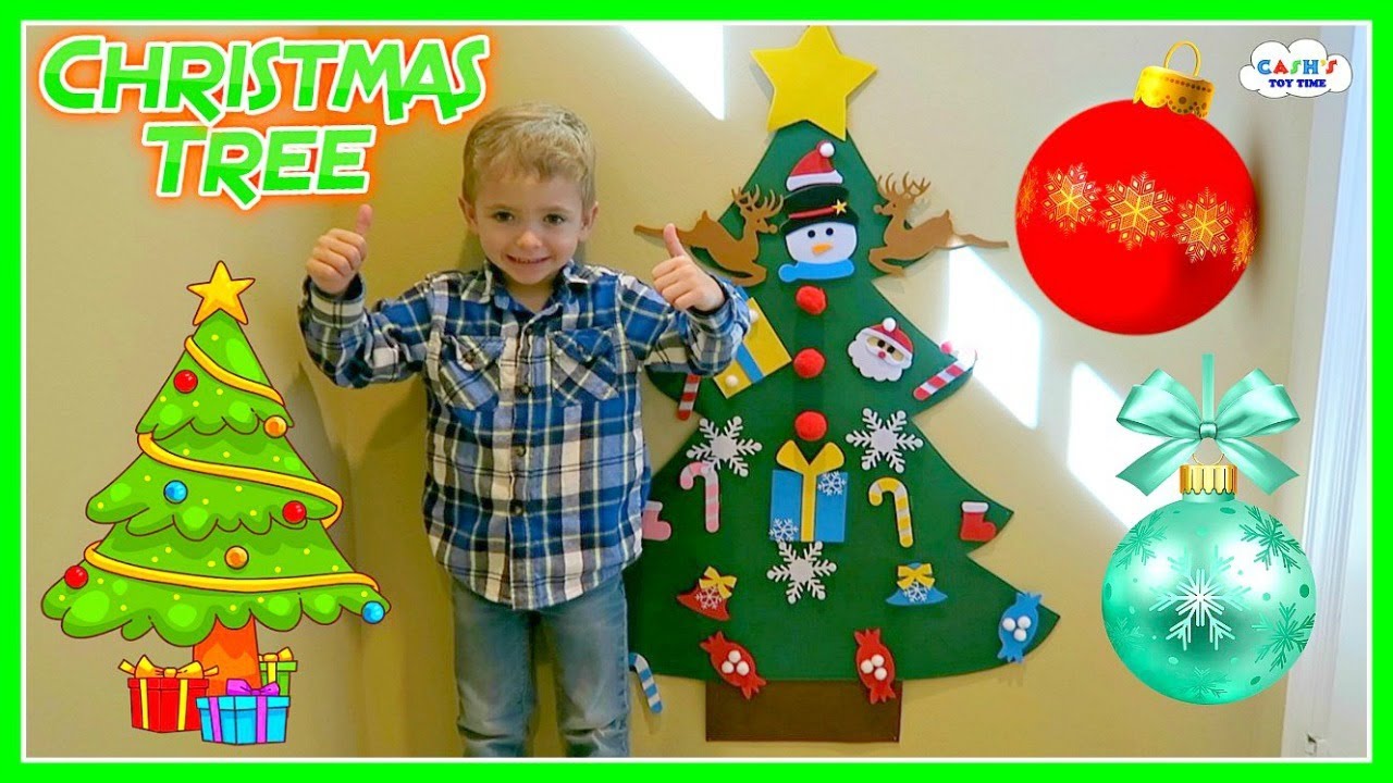Wall CHRISTMAS TREE & Ornaments Toy Review