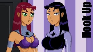 Cartoon Hook-Ups Starfire And Blackfire