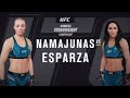 Rose Namajunas vs Carla Esparza UFC Strawweight Championship