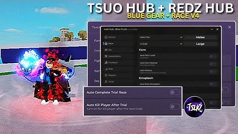 Blox Fruits Scripts Tsuo Hub + Redz Hub!! Free Keyless Script Race v4 No Lag Script Fruit Giveaway ✨