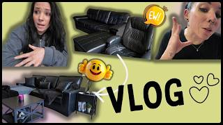 VLOG: March 18th-25th | NEW Couch Reveal, Baxter & Avril Updates, & Spring Cleaned My Closet!
