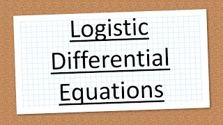 Logistic Differential Equations
