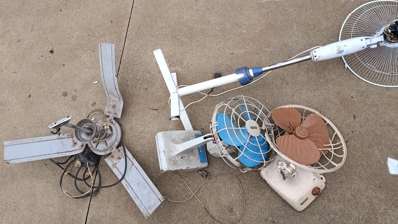 Ventiladores no ferro-velho!