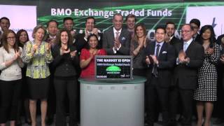 BMO Exchange Traded Funds (ETFs) opens Toronto Stock Exchange, November 24, 2014.